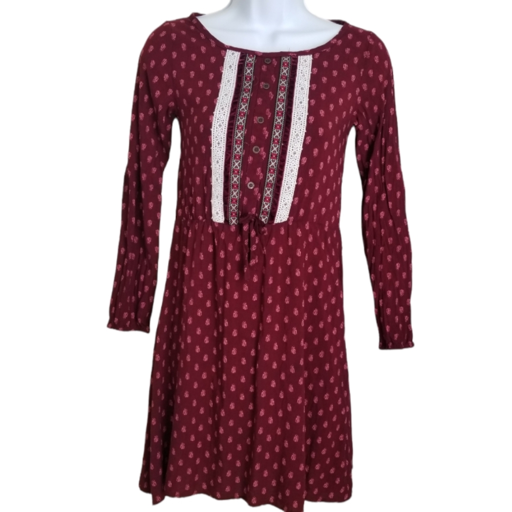 LOVE AT FIRST SIGHT Girls Boho Chic Long Sleeve dress size: 14/16